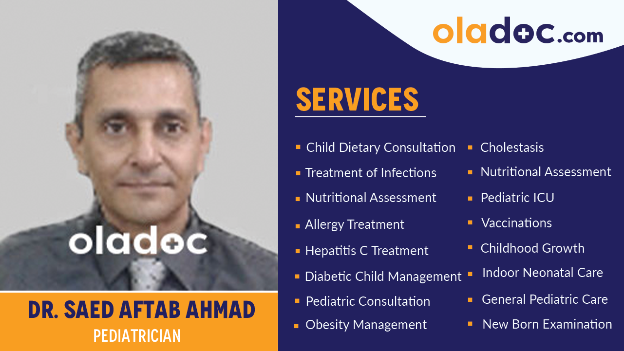 Services provided by Dr. Saed Aftab Ahmad